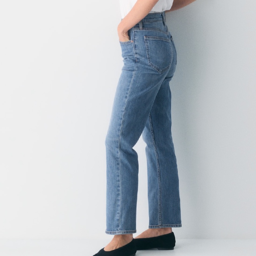 Denim Forum The Arlo Hi-Rise Straight Jean Size 26 - Picture 2 of 14